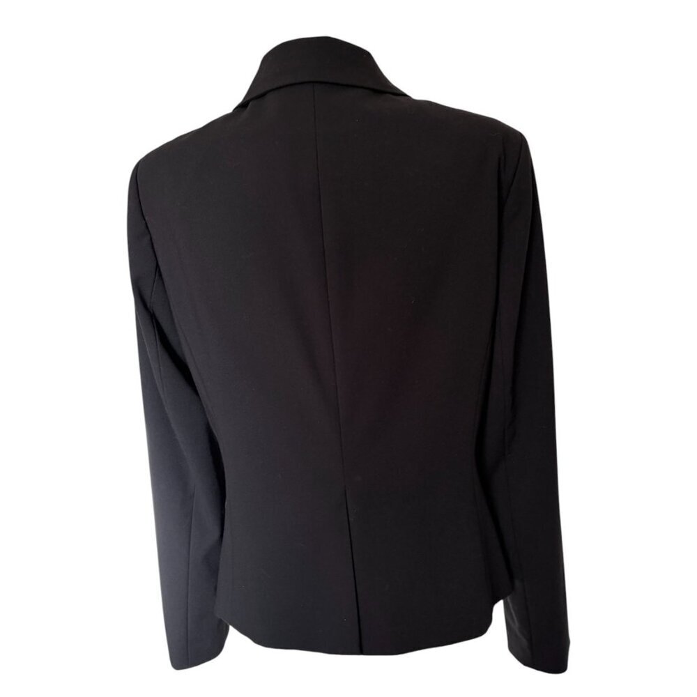 Calvin Klein Women's Classic Blazer Black Suit Jacket Size 14 - Picture 3 of 5